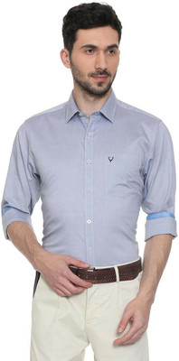 Allen Solly Men Solid Formal Blue Shirt