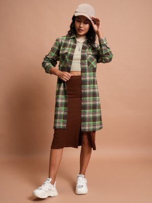 Tokyo Talkies Women Checkered Casual Multicolor Shirt