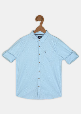 Allen Solly Boys Printed Casual Blue Shirt