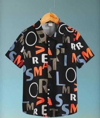 crooxa Boys Printed Casual Multicolor Shirt