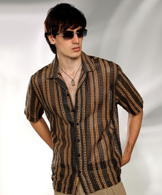 CAMPUS SUTRA Men Striped Casual Multicolor Shirt