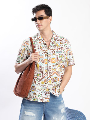 Bene Kleed Men Self Design Casual Multicolor Shirt