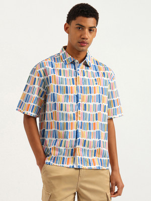 United Colors of Benetton Men Printed Casual Multicolor Shirt