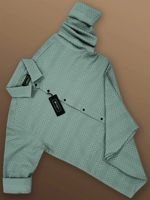 VeBNoR Men Self Design Casual Light Green Shirt