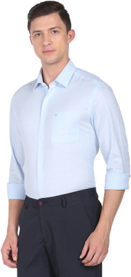 ARROW Men Solid Formal Blue Shirt