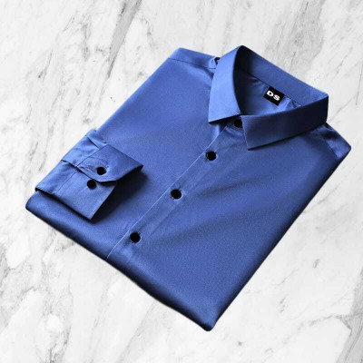 HEJAMAA CREATION Men Solid Casual Light Blue Shirt