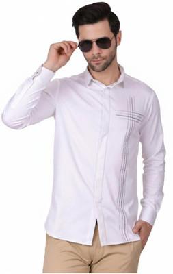 Pier Men Printed Casual White Shirt