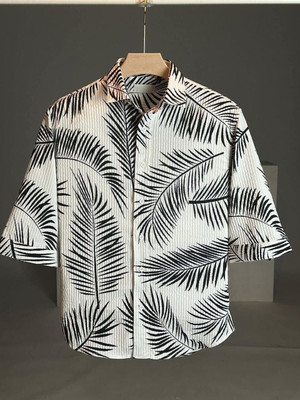 laxmi creation Men Printed Casual White Shirt