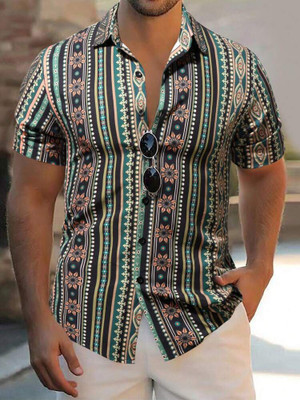 Marmic Fab Men Printed Casual Multicolor Shirt