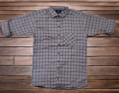 MODI DILIP Men Checkered Casual White Shirt