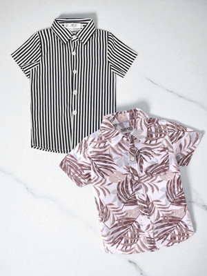 KIDOOZA Boys Striped Casual Multicolor Shirt