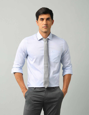 ARROW Men Geometric Print Formal Blue Shirt