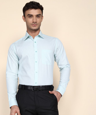 Raymond Men Solid Formal Light Blue Shirt
