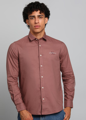 KILLER Men Solid Casual Pink Shirt