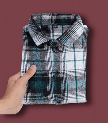 PROBIZ Men Solid, Striped, Checkered, Self Design Casual Multicolor Shirt