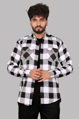 StyleVault Men Checkered Party Multicolor Shirt