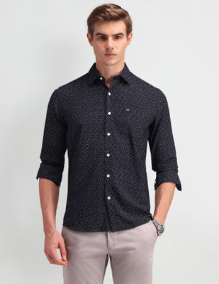 Arrow Sport Men Printed Casual Blue Shirt