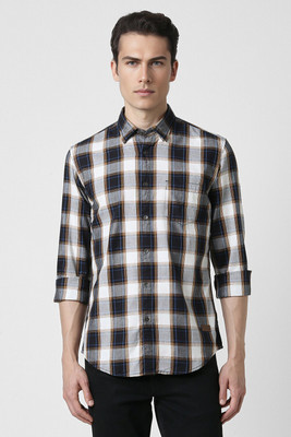 PETER ENGLAND Men Checkered Casual Multicolor Shirt