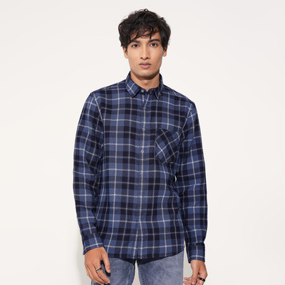 SF Jeans by Pantaloons Men Checkered Casual Multicolor Shirt