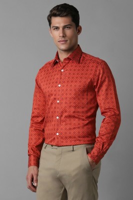 LOUIS PHILIPPE Men Printed Formal Red Shirt