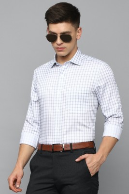 LOUIS PHILIPPE Men Checkered Formal White Shirt