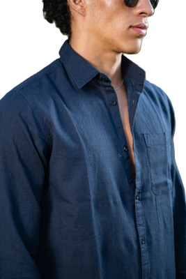 LOOM FASHION Men Solid Formal Green Shirt