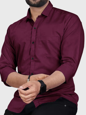 EyeBogler Men Checkered Casual Red Shirt