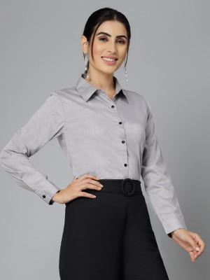 Style Quotient Women Solid Casual Black Shirt