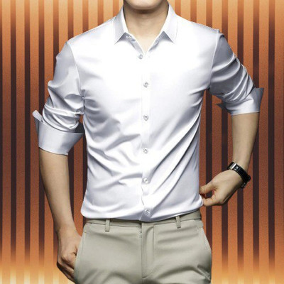 SATADHAR ENTERPRISE Men Solid Formal White Shirt