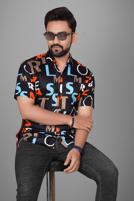 Voroxy Men Printed Casual Multicolor Shirt