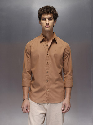WROGN Men Solid Casual Red Shirt