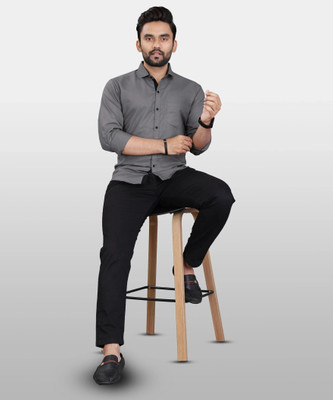 Auryx nx Men Solid Formal White Shirt