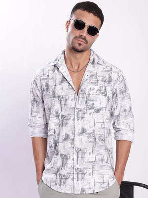 Bene Kleed Men Printed Casual Black Shirt