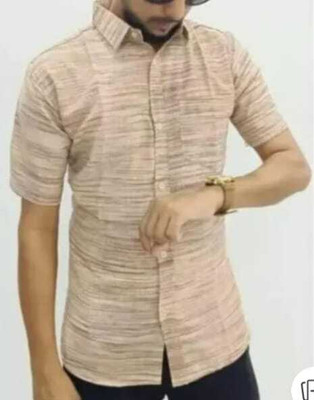 Suhana collection Men Solid Casual Yellow Shirt