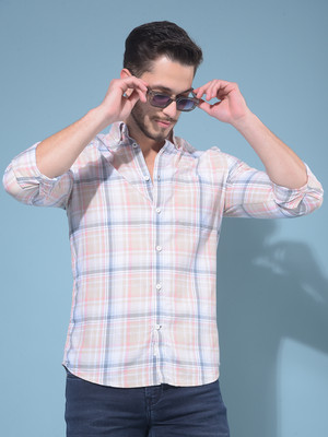 CRIMSOUNE CLUB Men Checkered Casual Multicolor Shirt