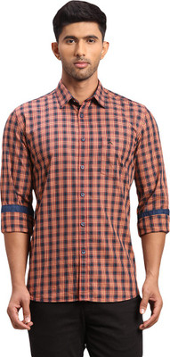 PARX Men Checkered Casual Red Shirt