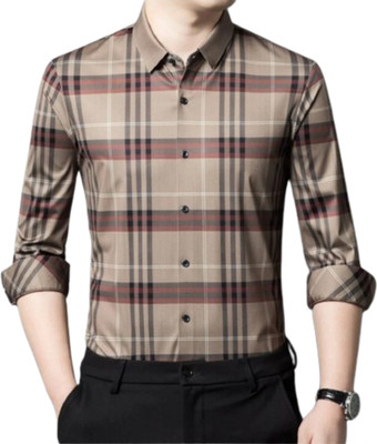 protectify Men Checkered Formal Multicolor Shirt