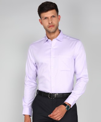 LOUIS PHILIPPE Men Striped Formal Purple Shirt