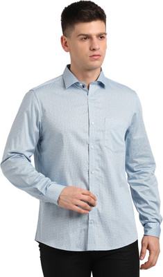 TURTLE Men Printed Casual Grey Shirt