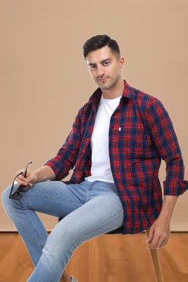 Marc Laurent Men Checkered Casual Multicolor Shirt