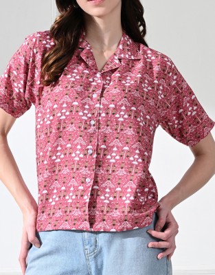 FUBACK Women Floral Print Casual Multicolor Shirt