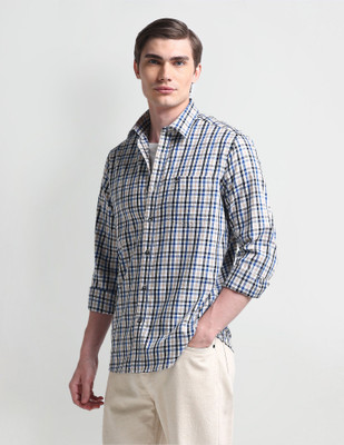 Arrow Sport Men Self Design Casual Multicolor Shirt