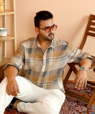 Instafab Plus Men Printed Casual Multicolor Shirt