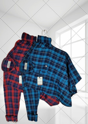 TIKI TEES TRENDING Men Checkered Casual Multicolor Shirt(Pack of 2)