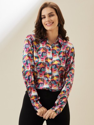 METRONAUT Women Printed Casual Multicolor Shirt