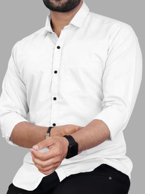 EyeBogler Men Checkered Casual White Shirt