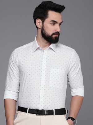 Raymond Men Printed Formal Grey Shirt