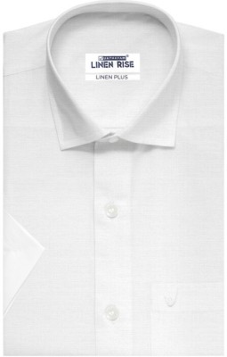 Uathayam Men Solid Casual White Shirt