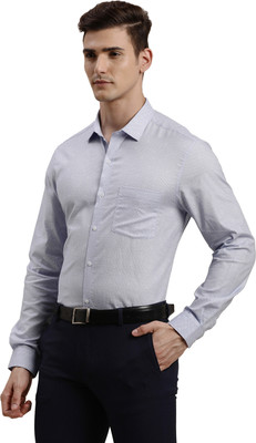 TURTLE Men Solid Formal Light Blue Shirt