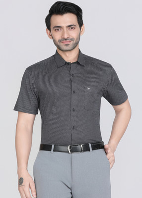 PETER ENGLAND Men Printed Casual Black Shirt